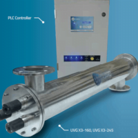 Close up of UV Guard X-Series UV Steriliser and PLC Controller